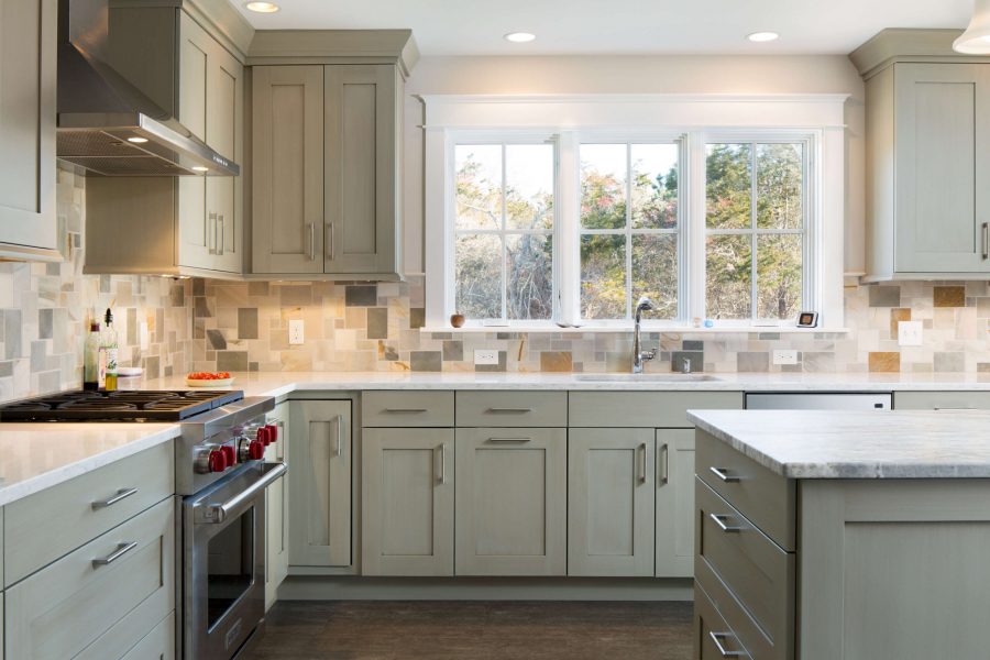 white themed modern kitchen design